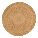 vidaXL Teppich Jute Handgeflochten 150 cm Rund