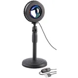 Pearl Deko Lampe LED: LED-Sonnenuntergangsleuchte, Teleskop-Ständer, USB