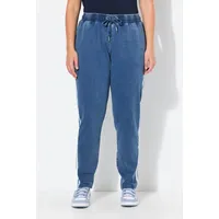 Ulla Popken Schlupfhose in indigo denim | Gr.: 62/64