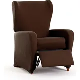 ECOMMERC3 Bi-elastischer Sesselbezug, 4-teilig, verstellbar, vollständiger Verschleißschutz, Sesselbezug, Braun, atmungsaktiv und einfach anzubringen, Polsteroptik