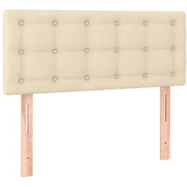 vidaXL Kopfteil Creme 90x5x78/88 cm Stoff