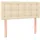 vidaXL Kopfteil Creme 90x5x78/88 cm Stoff