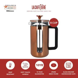 La Cafetiere Pisa 8 Tassen Kupfer