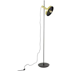 Whizz Stehleuchte Schirm gold schwarz verstellbar 1xE27