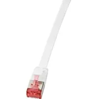 Logilink CF2091S RJ45 Patchkabel Cat 6 U/FTP (Shielded) (PIMF) Flat Slimline AWG32, 10m Grau