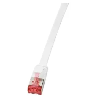 Logilink CF2091S RJ45 Patchkabel Cat 6 U/FTP (Shielded) (PIMF) Flat Slimline AWG32, 10m Grau