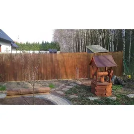 ogrodzenia wiklinowe Windschutz 100 x 500 cm Naturbelassen Holz