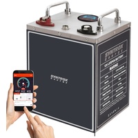 Syntrox Energy Lithium LiFePO4 Batterie Akku frostsicher Premium 12,8V BMS mit Bluetooth und Display, integrierte Heizung 40Ah bis 400Ah (80Ah)