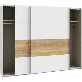 Forte Schwebetürenschrank MAYACUS 269,9 x 210,5 x 61,2 cm Weiß