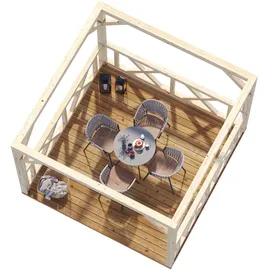 Palmako Betty 3,86 x 3,86 m Weiß