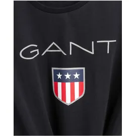 GANT T-Shirt Jungen T-Shirt 1er Pack Baumwolle Shield Logo (Packung, 1er Pack) schwarz 170