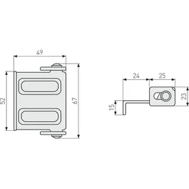 ABUS Fenstersicherheit Set Fenstergriff Fg50 - Zusatzsicherung Sw1 Weiß