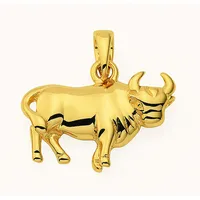 Kettenanhänger ADELIA ́S "Damen & Herren 585 Gold Sternzeichen Anhänger Stier", gold, Schmuckanhänger, Damen, Stier, Gelbgold 585 Gold, Gelbgold 585, Gold, Kettenanhänger, Goldschmuck für Damen & Herren