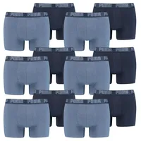 Puma Pack Boxer Boxershorts Men Herren Unterhose Pant Unterwäsche, Farbe:037 - Denim, Bekleidungsgröße:L - L