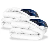 AM Qualitätsmatratzen Premium Sommer Daunen Bettdecke Weiß, Textil, Uni, Füllung: Rechteckig, 140x200 cm Oeko-Tex® Standard 100% Schlaftextilien, Bettdecken