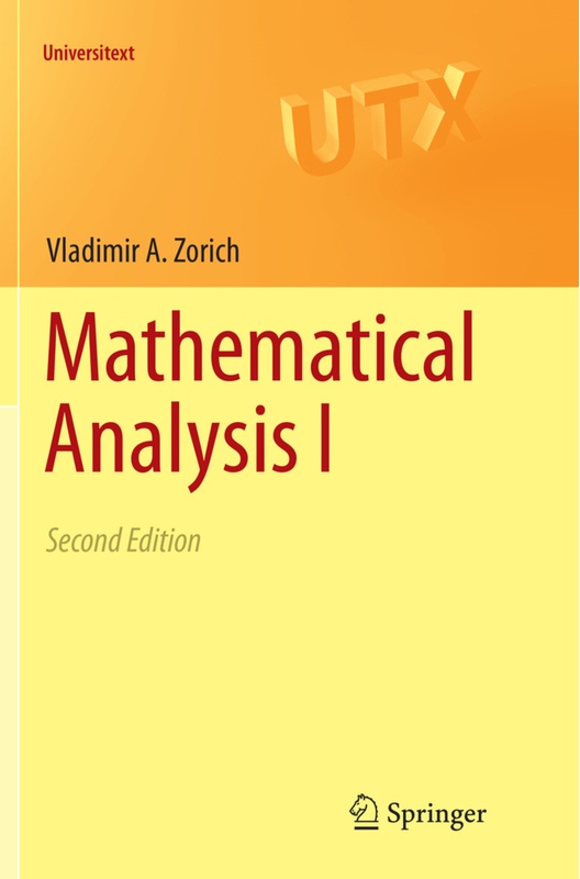 Mathematical Analysis I - V. A. Zorich, Kartoniert (TB)