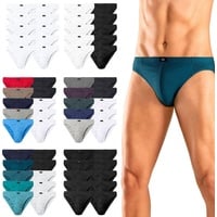 H.I.S. H.I.S Slip »Männer Unterhose«, (Packung, 10 St.), in Unifarben, Gr. 6 - 10 St., schwarz, (L, 10er Pack)