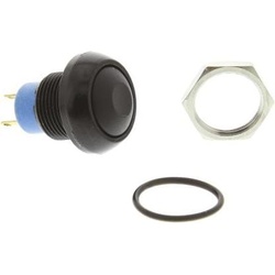 APEM Miniatur-Drucktaster schwarz, Taster + Schalter, Schwarz