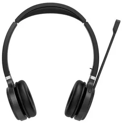 Yealink WH62 Dual Teams Persönliches Audio-Konferenzsystem Kabellos Kopfband Büro/Callcenter Mikro-USB Ladestation Schwarz