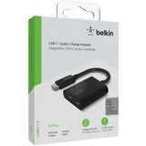 Belkin USB-C Audio und Ladeadapter, schwarz (F7U081btBLK)