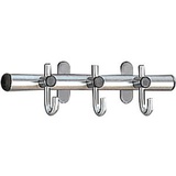 Kerkmann Wandgarderobe Arte 32687981 silber Metall 3 Haken 45,0 x 12,0 cm