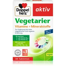 Doppelherz Vegetarier Vitamine + Mineralstoffe Tabletten zur Unterstützung des Energiestoffwechsels 100 TABL
