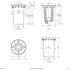 EVN Lichttechnik LED-Bodeneinbauleuchte 678235402