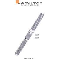 Hamilton Metall Khaki Iii Band-set Edelstahl H695.674.101 - silber