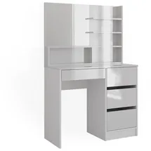 Vicco Schminktisch Sherry Weiß, 90 x 75 cm mit Spiegel