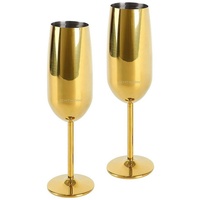 ECHTWERK Champagnerglas, (Set, 2 tlg.), 57538338-0 goldfarben