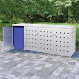 Mülltonnenbox Müllbox Mülltonnenverkleidung Mülltonne Gartenbox Edelstahl vidaXL