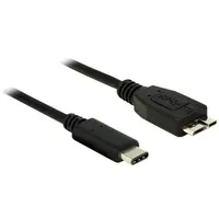 DeLock USB-Kabel USB 3.2 Gen1 (USB 3.0 - Micro-USB B m Schwarz 83677
