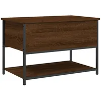 VidaXL Sitzbank mit Stauraum Braun Eiche 70x42,5x47 cm Holzwerkstoff