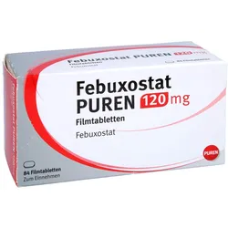 Febuxostat Puren 120 mg Filmtabletten 84 St