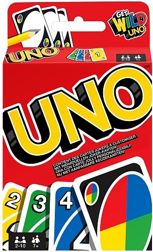 UNO Kartenspiel Gesellschaftsspiel Mattel Games 2-10 Spieler Original Spiel OVP 