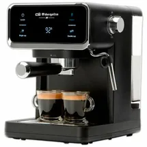 Orbegozo EX 5300, Edelstahlfront, 20 Bar de Druck, 950 W, 1 Liter Wassertank, Schwarz