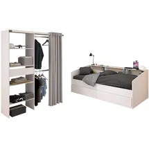 58 aufm Kessel KINDERZIMMER SET Parisot Sleep 3-tlg. Holzdekor Weiß/Eiche