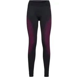 ODLO Damen Leggings "Performance Warm Eco", festival fuchsia - black, S