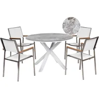 Beliani Beliani, Gartentisch + Balkontisch, Maletto/Grosseto (120 cm)