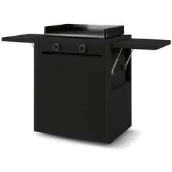 Plancha-Grill Modern Gas 60 Schwarz auf Rollwagen