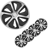 mobilibrico Radzierblendensatz Roco silber/schwarz 14 Zoll 4 Stück,