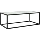 vidaXL Couchtisch Schwarz Marmor-Optik 100 x 50 x 9,5 cm
