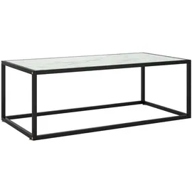vidaXL Couchtisch Schwarz Marmor-Optik 100 x 50 x 9,5 cm