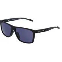 adidas SP0067 Unisex-Sonnenbrille Vollrand Quadratisch Kunststoff-Gestell, schwarz