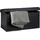 Relaxdays Sitzbank Kunstleder 38 x 76 x 38 cm Schwarz