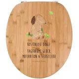 Mr. & Mrs. Panda WC-Sitz Hund Kleeblatt, Klobrille, Transparent, Sprüche, Klobrille, Toiletten (Packung, 1-St)