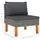 vidaXL Garten-Lounge-Set 8-tlg. grau