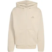 adidas Future Icons SMALL Logo Kapuzensweatshirt Herren beige XXXL