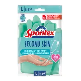 Spontex Second Skin, 12452168, Synthetik, grün, Größe L