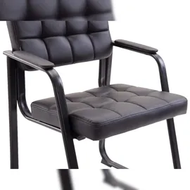 CLP 2er Set Besucherstühle Canada B Kunstleder schwarz